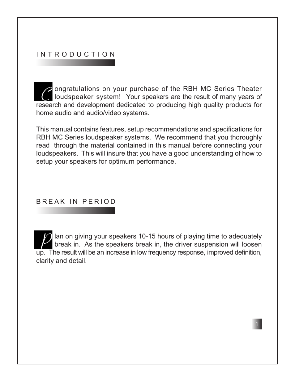 RBH Sound MC User Manual | Page 3 / 12