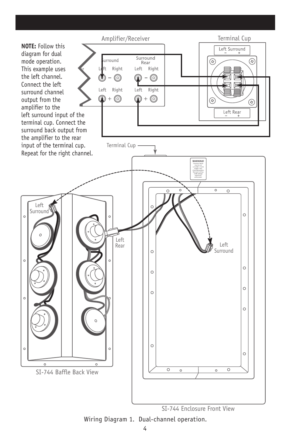 Pre-wiring the speaker, Continued) | RBH Sound SI-744 User Manual | Page 6 / 12