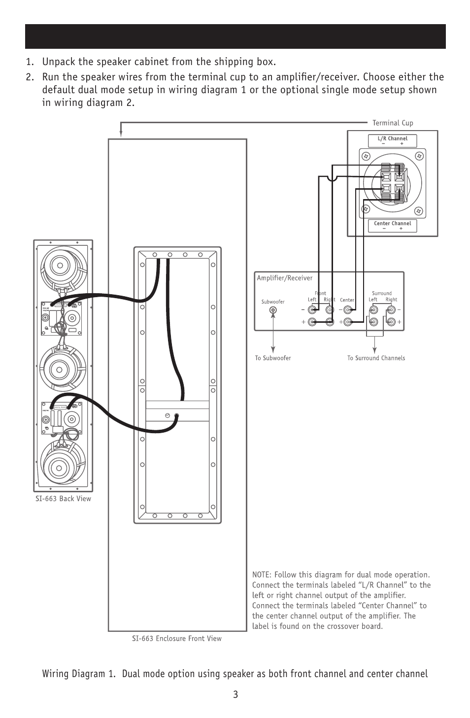 Pre-wiring the speaker | RBH Sound SI-663 User Manual | Page 4 / 8