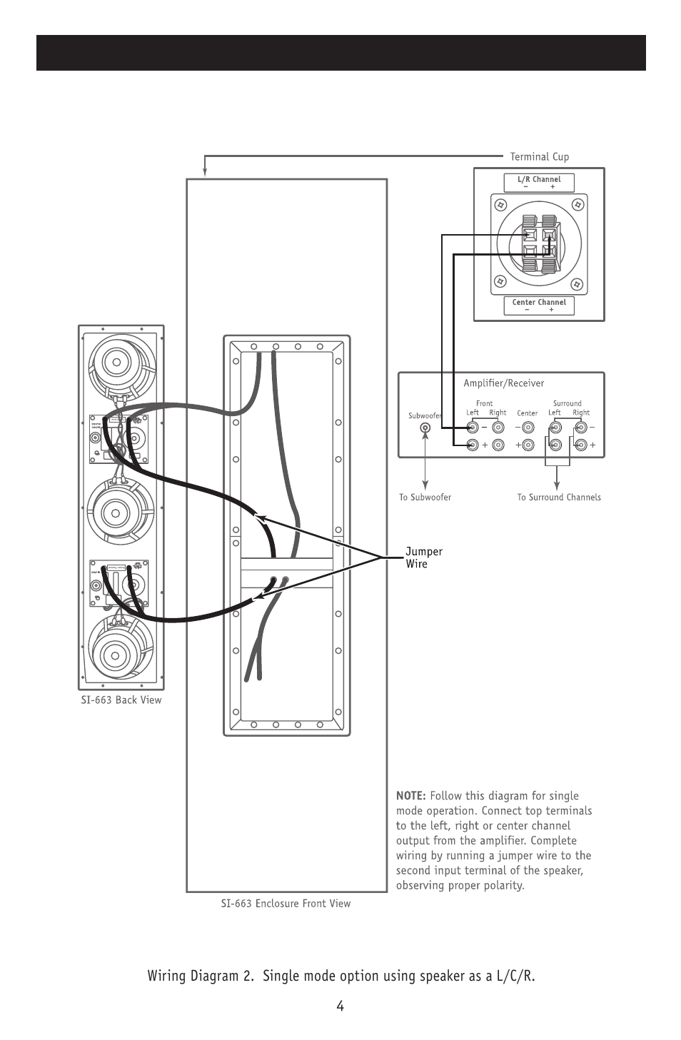 Pre-wiring the speaker | RBH Sound SI-663 User Manual | Page 5 / 8