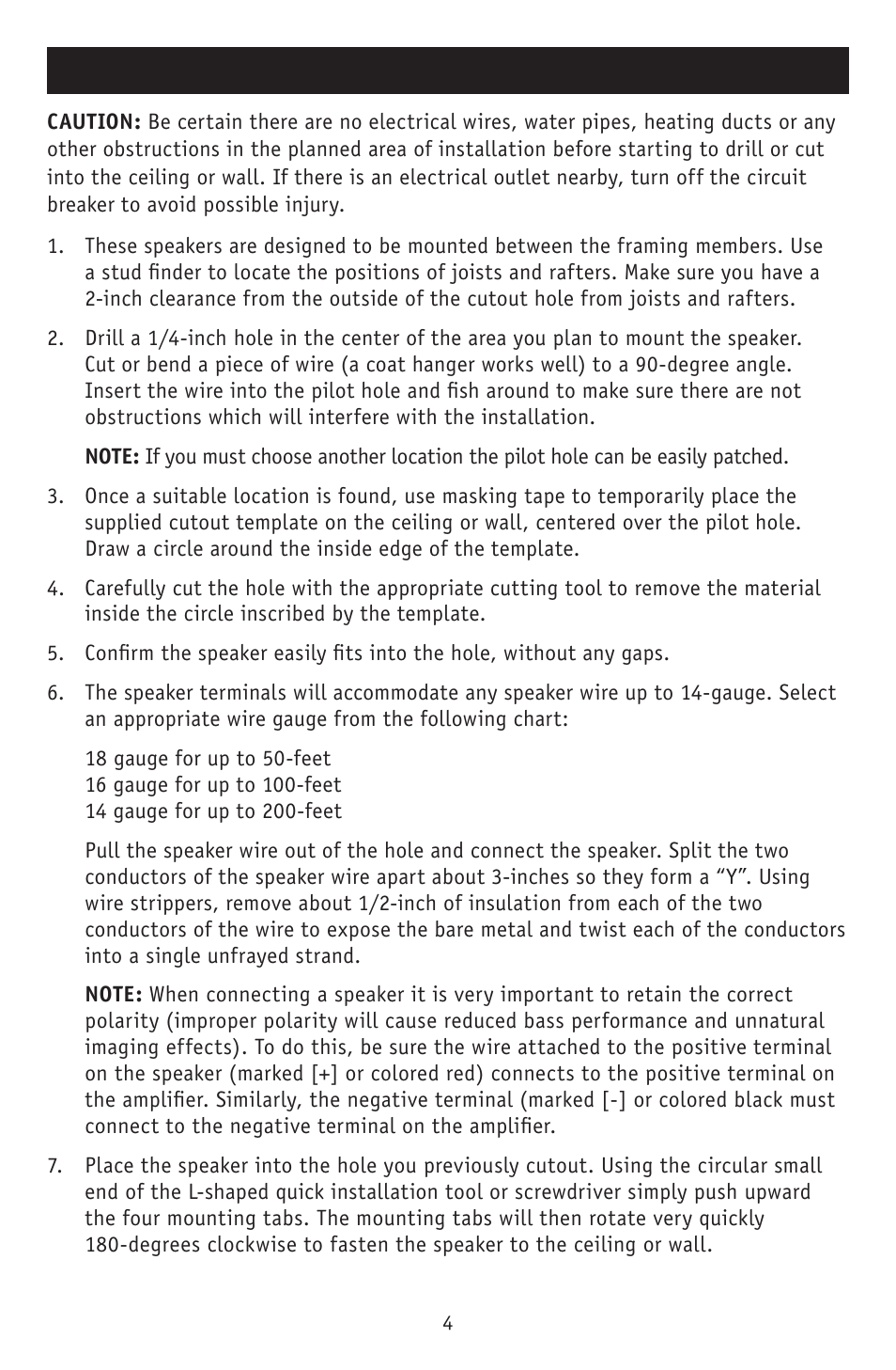 Installation | RBH Sound QM-615 User Manual | Page 6 / 12