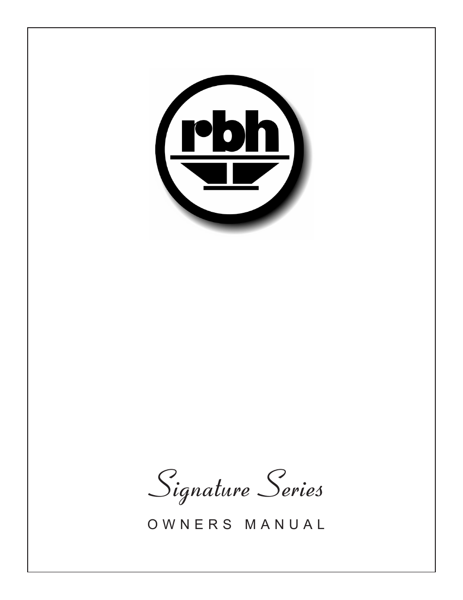 RBH Sound Signature User Manual | 12 pages