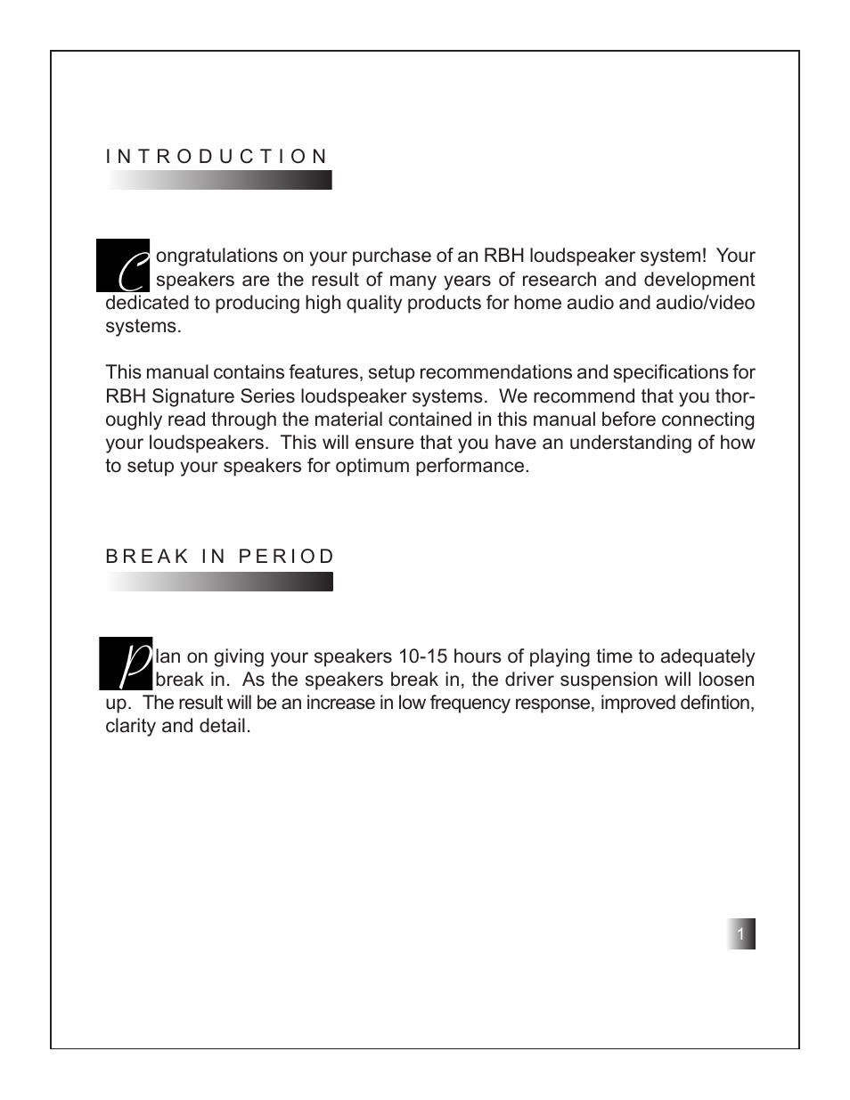 RBH Sound Signature User Manual | Page 3 / 12