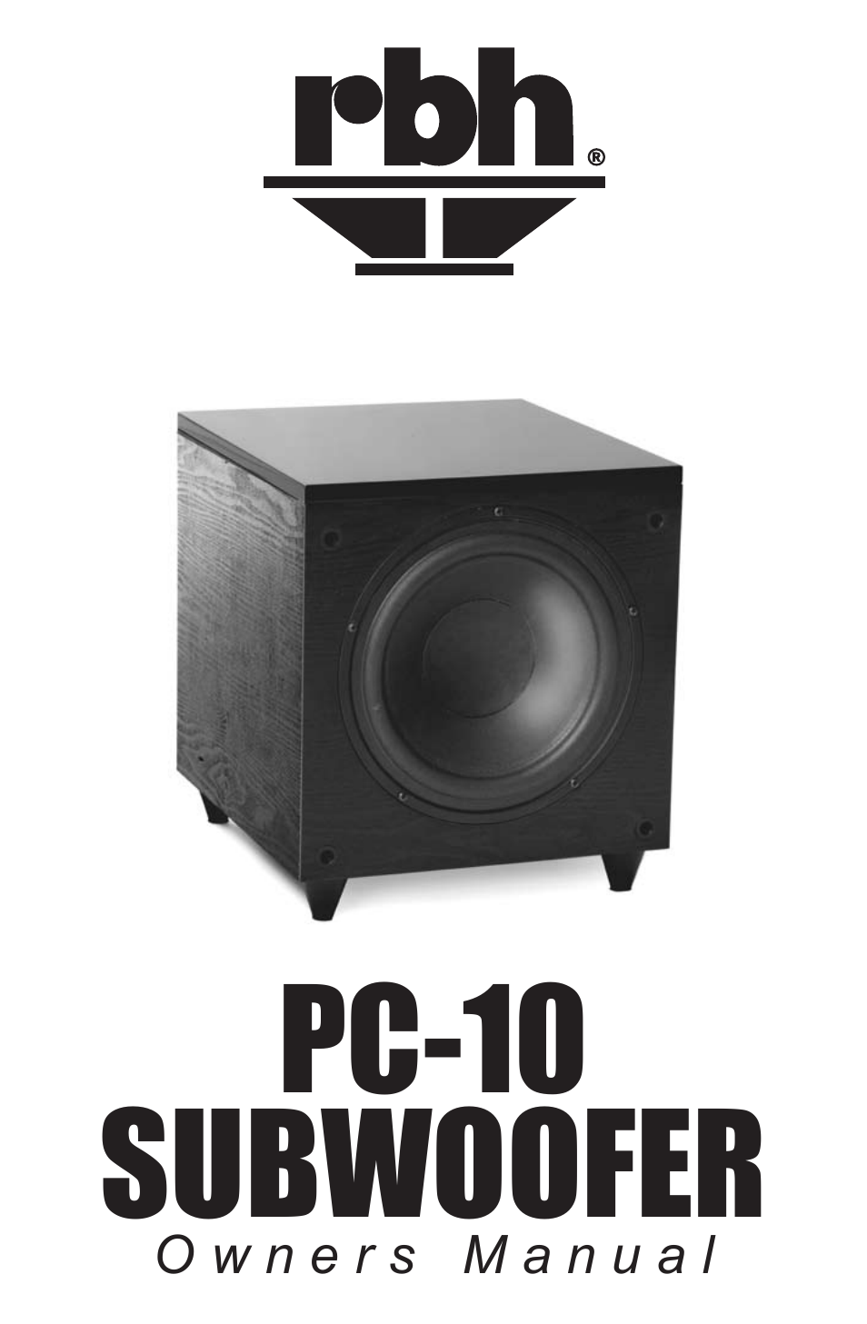 RBH Sound PC-10 SUBWOOFER User Manual | 8 pages