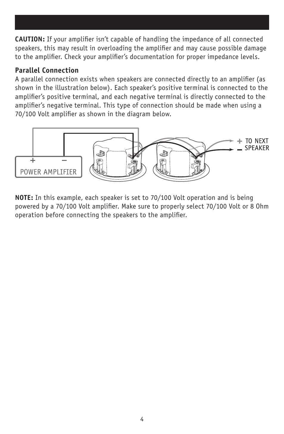 Wiring diagrams | RBH Sound A-605/70 User Manual | Page 5 / 8