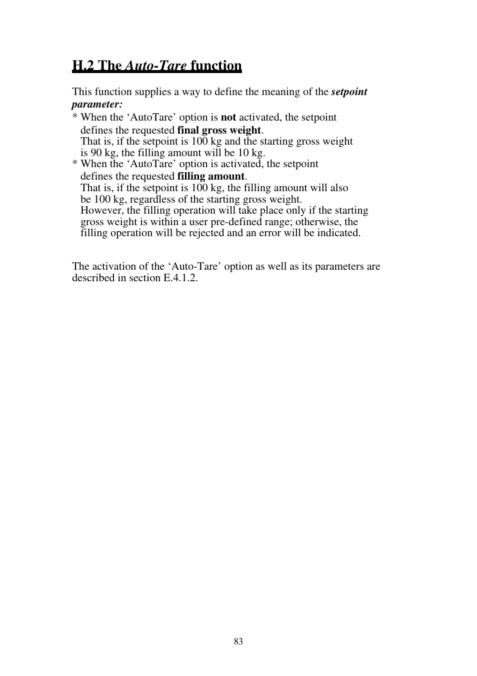 H.2 the auto-tare function | Omega Speaker Systems High Speed Load Cell Interface Card LCIC-WIM-BEN User Manual | Page 84 / 86