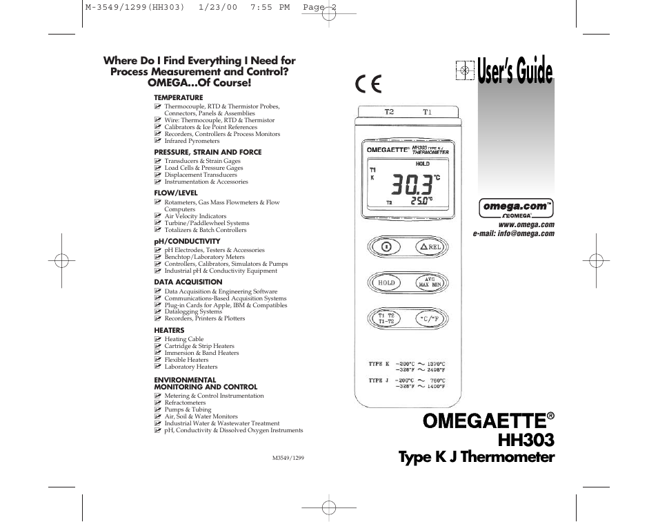 Omega Speaker Systems HH303 User Manual | 14 pages