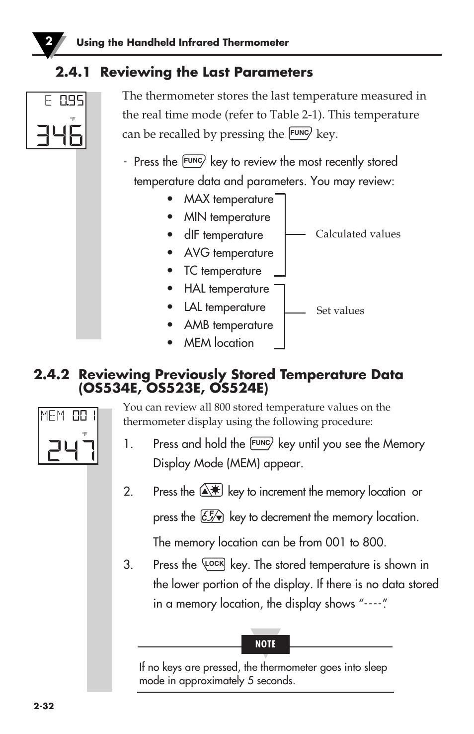 1 reviewing the last parameters | Omega Speaker Systems OS530LE User Manual | Page 47 / 82