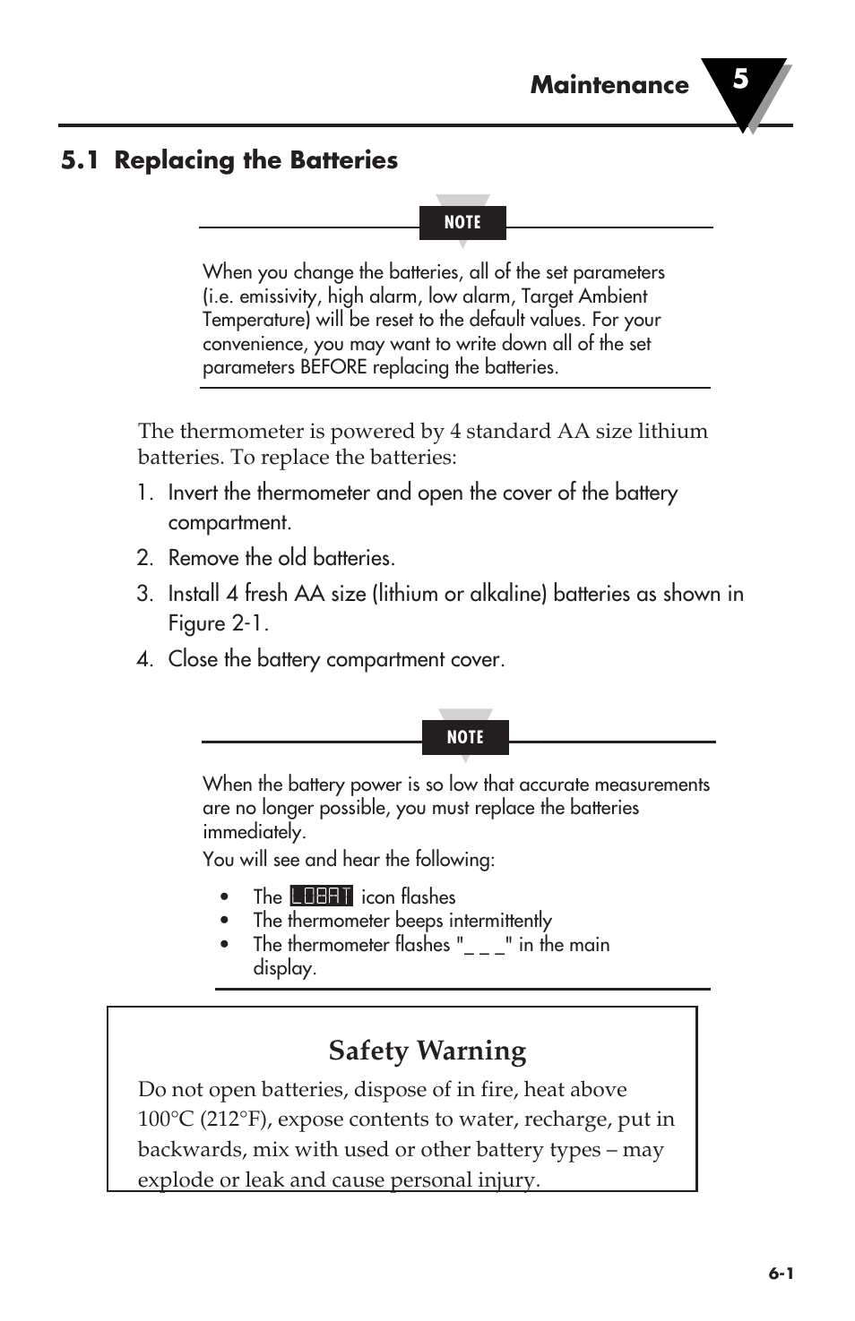 Safety warning | Omega Speaker Systems OS530LE User Manual | Page 54 / 82