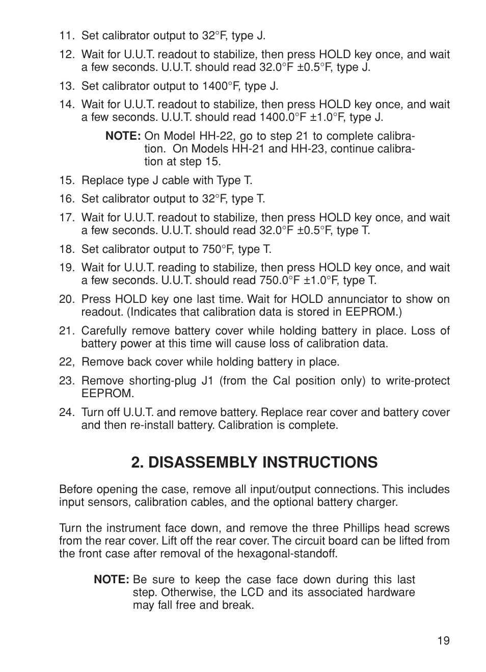 Disassembly instructions | Omega Speaker Systems HH-23A User Manual | Page 21 / 28