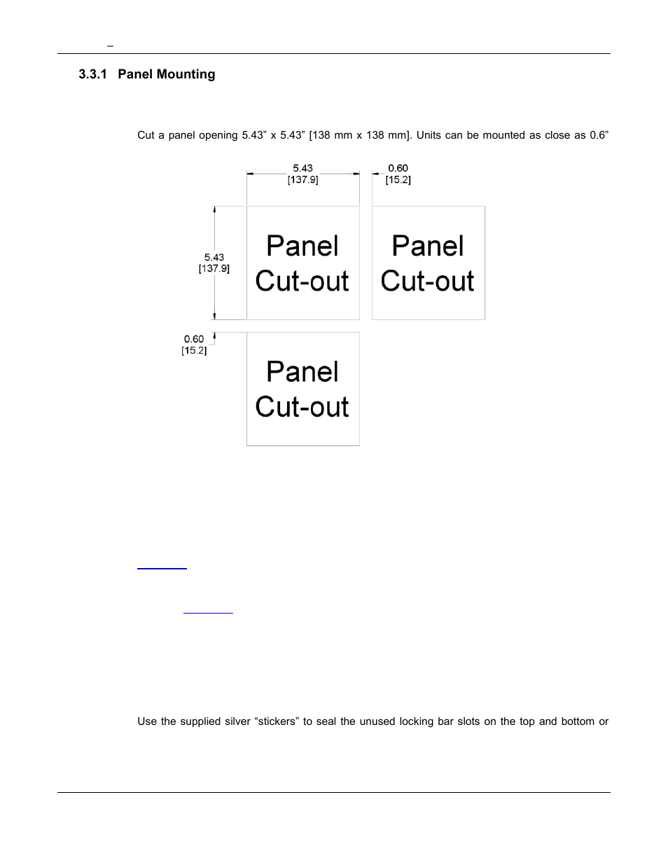 1 panel mounting | Omega Speaker Systems Rercorder RD8300 User Manual | Page 24 / 114