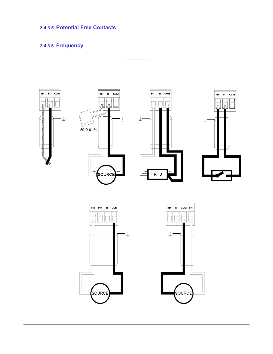 Relay output, contact input, Ethernet, Potential free contacts | Frequency | Omega Speaker Systems Rercorder RD8300 User Manual | Page 29 / 114