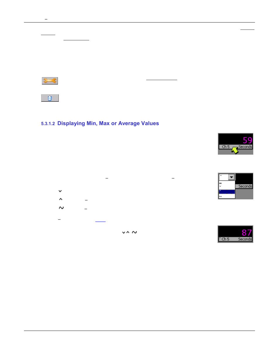 Bar graphs, Bar graph setup, Bar charts | Omega Speaker Systems Rercorder RD8300 User Manual | Page 62 / 114