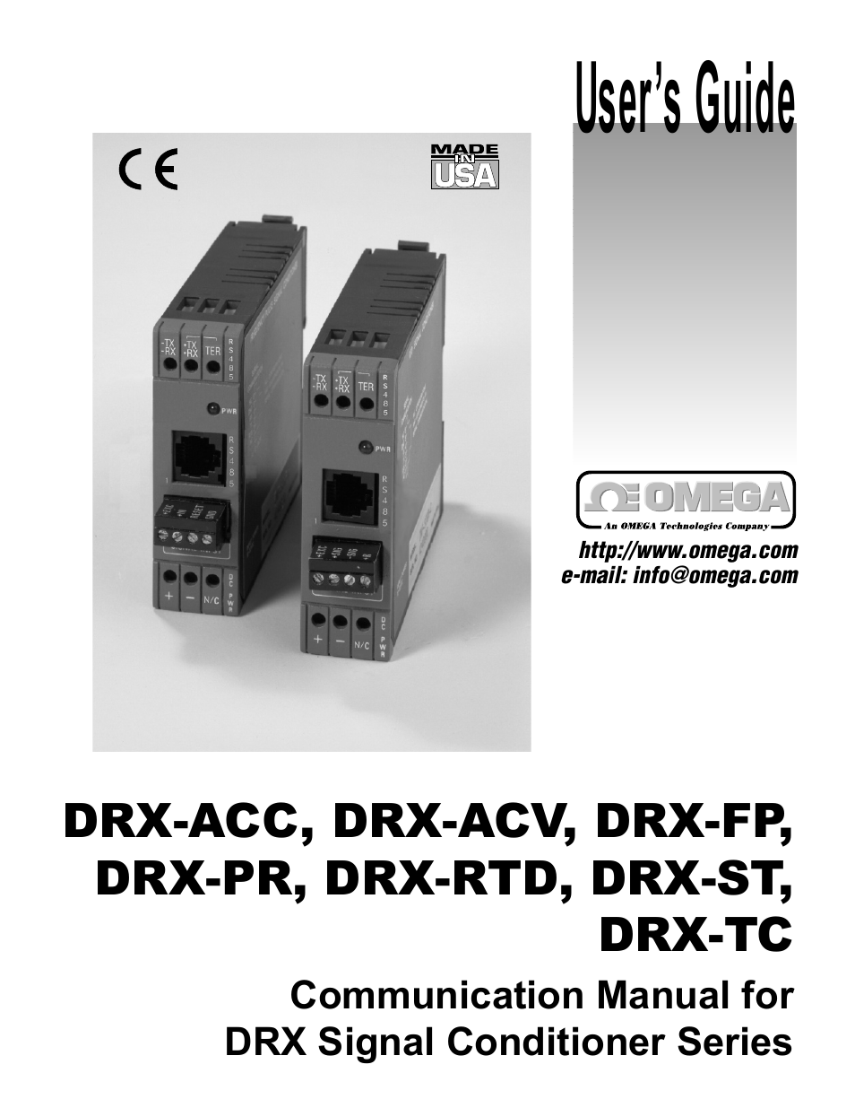 Omega Speaker Systems DRX-TC User Manual | 32 pages