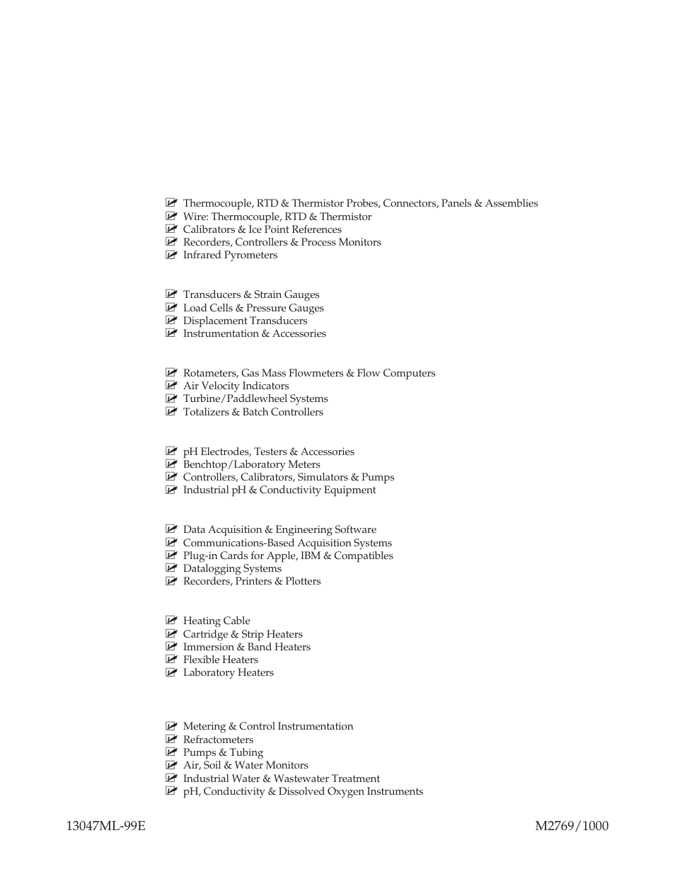 Temperature, Pressure, strain and force, Flow/level | Ph/conductivity, Data acquisition, Heaters, Environmental monitoring and control | Omega Speaker Systems DRX-TC User Manual | Page 32 / 32