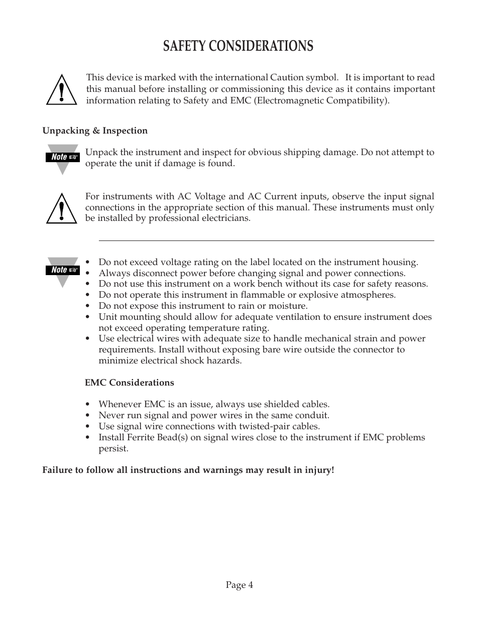 Safety considerations | Omega Speaker Systems DRX-TC User Manual | Page 8 / 32