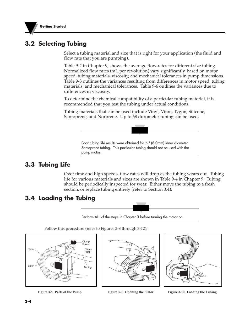 2 selecting tubing, 3 tubing life, 4 loading the tubing | Omega Speaker Systems OMEGAFLEX FPU5-MT-220 User Manual | Page 23 / 83