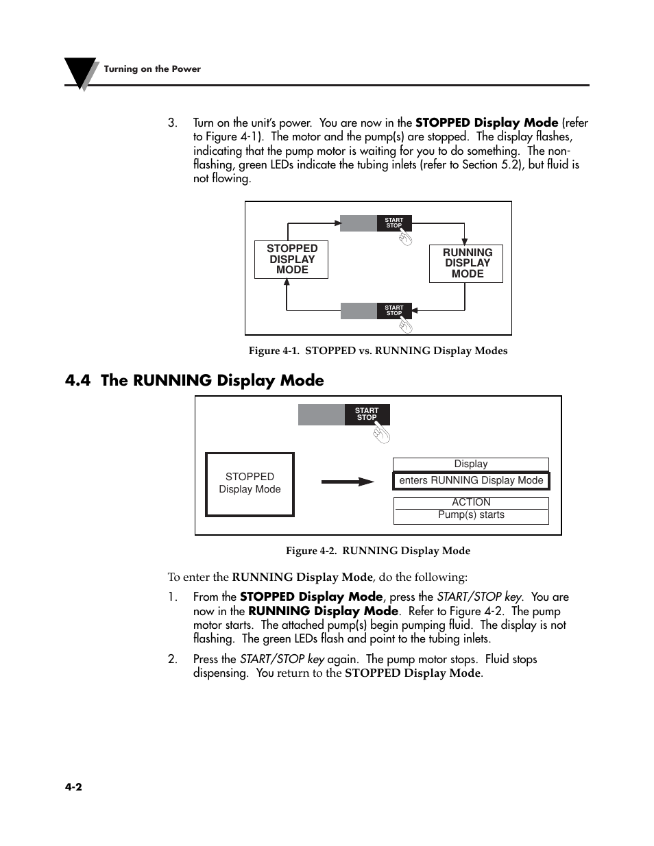 4 the running display mode | Omega Speaker Systems OMEGAFLEX FPU5-MT-220 User Manual | Page 27 / 83