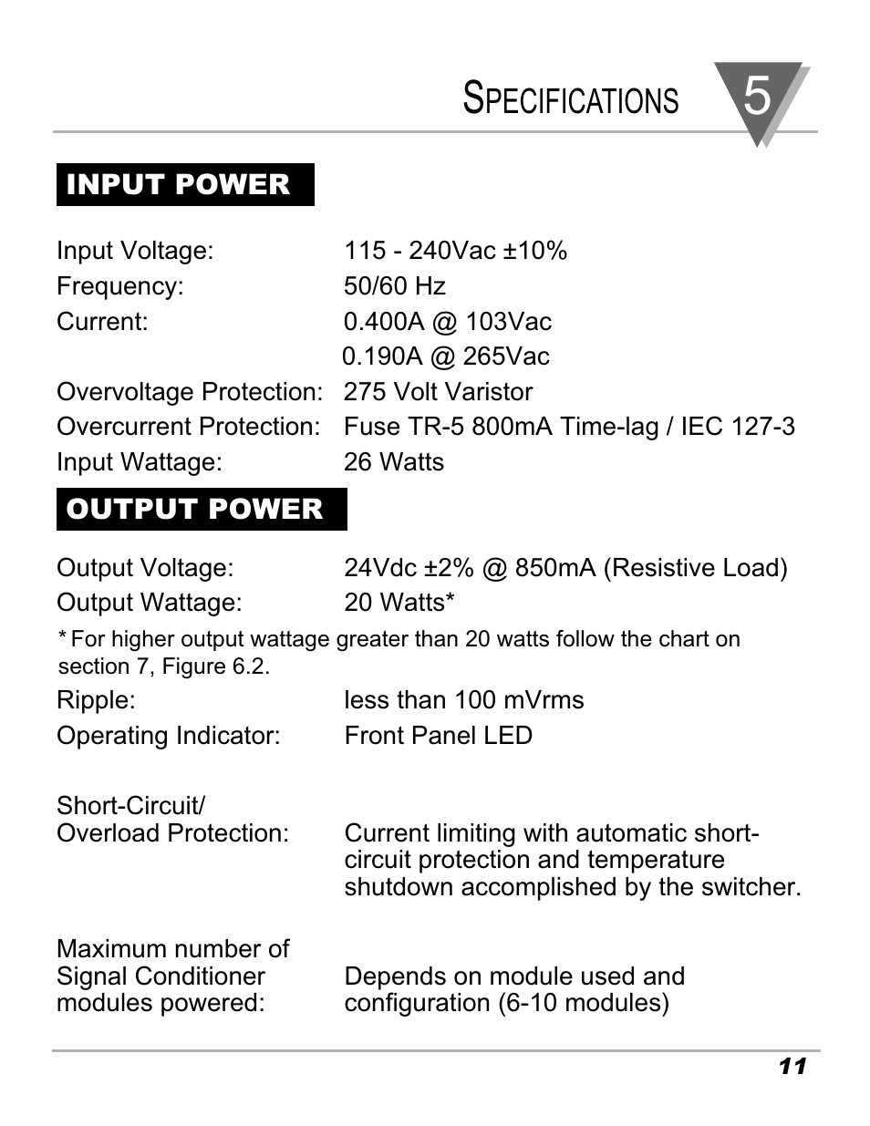 Pecifications | Omega Speaker Systems iDRN-PS-1000 User Manual | Page 13 / 20