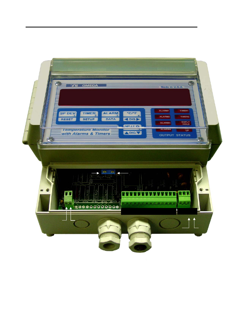 Fig 4. dps3301 series terminal compartment | Omega Speaker Systems DPS3301 User Manual | Page 21 / 26