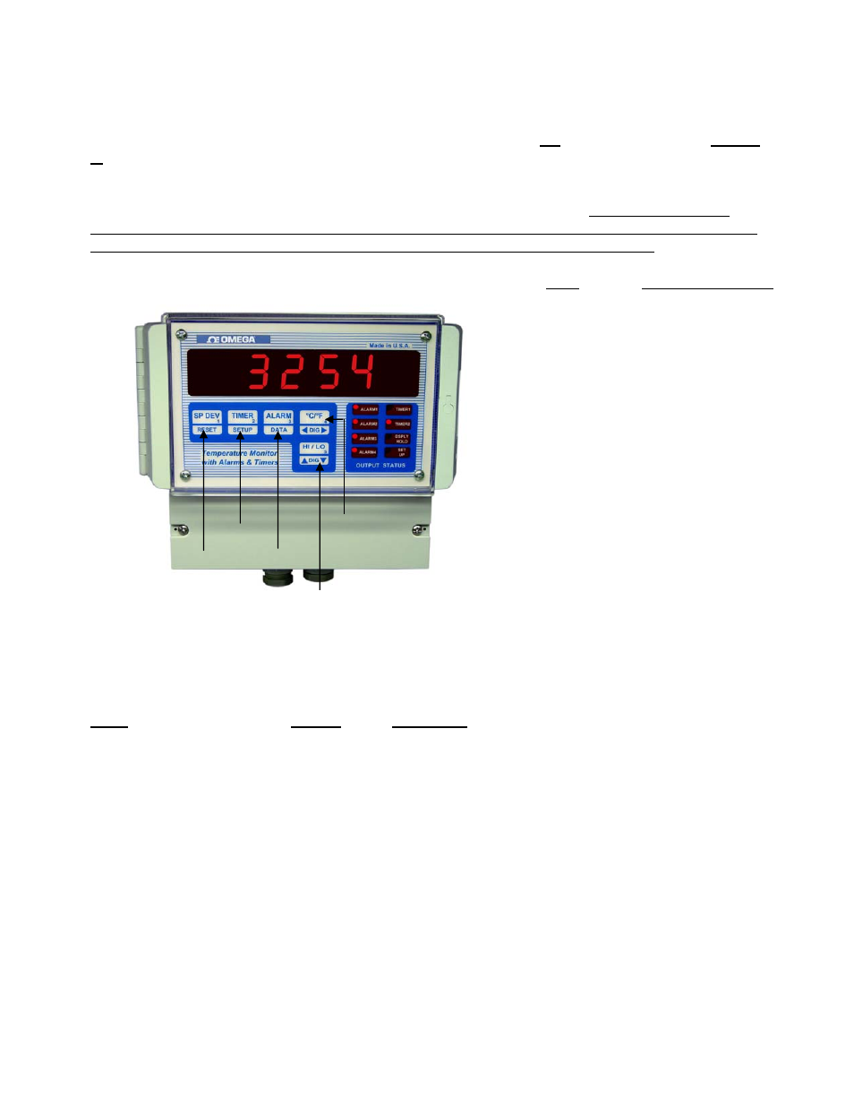 Ow to, Eset and, Rogram | Hermocouple, Rtd), Figure, Election, Display modes, Figure 1. thermocouple/rtd selection keys | Omega Speaker Systems DPS3301 User Manual | Page 6 / 26