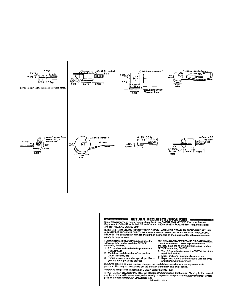 Omega engineering, inc, Omega technologies ltd, References | Cy7/670-sd, Cy7/670-et, Cy7/670-bo, Cy7/670-cu/di, Cy7/670-co, Cy7/670-cy, Cy7/670-lr | Omega Speaker Systems CY670 Series User Manual | Page 4 / 4