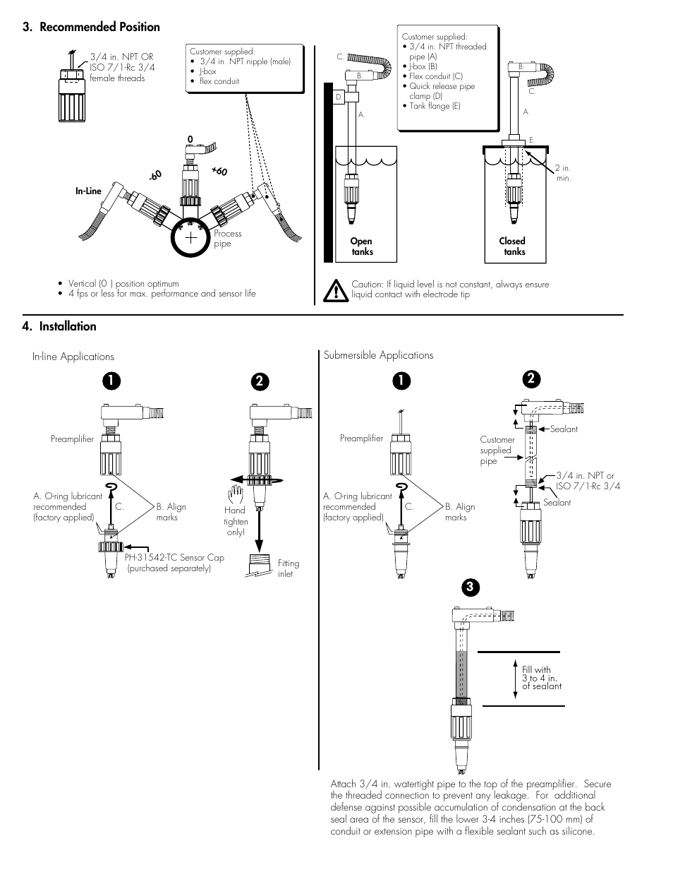 Recommended position 4. installation | Omega Speaker Systems PH-2720-PA User Manual | Page 4 / 8