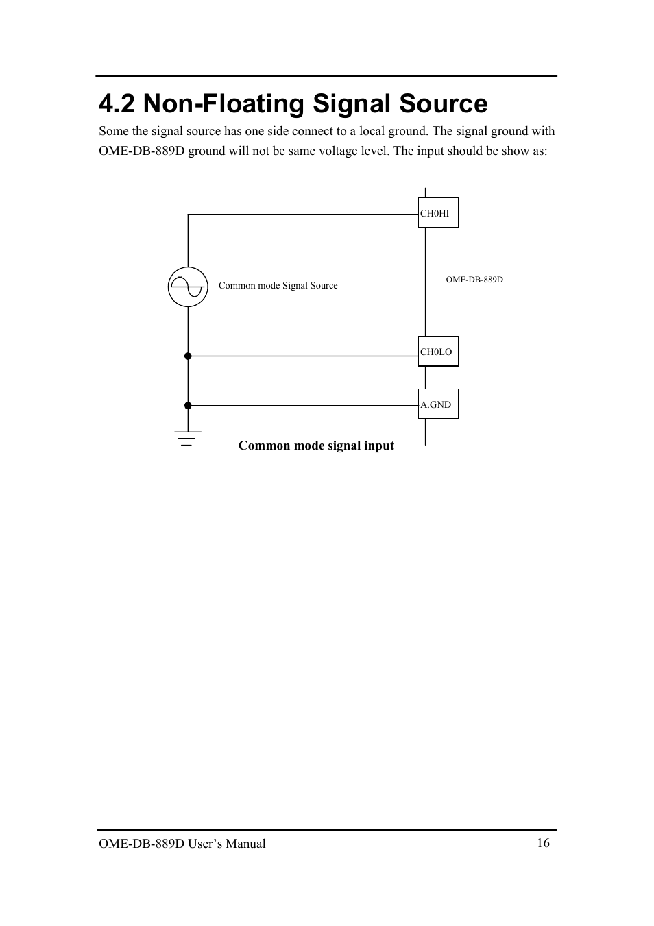 2 non-floating signal source, Loating, Ignal | Ource | Omega Speaker Systems OME-DB-889D User Manual | Page 18 / 27