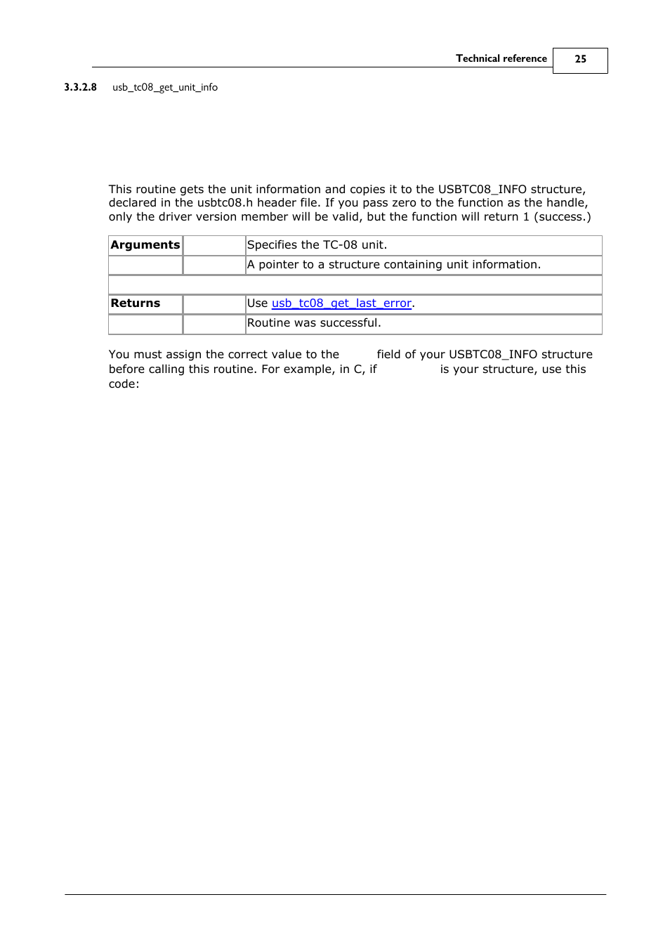 Usb_tc08_get_unit_info | Omega Speaker Systems 8 Channel Thermocouple USB Data Acquisition Module TC-08 User Manual | Page 29 / 54