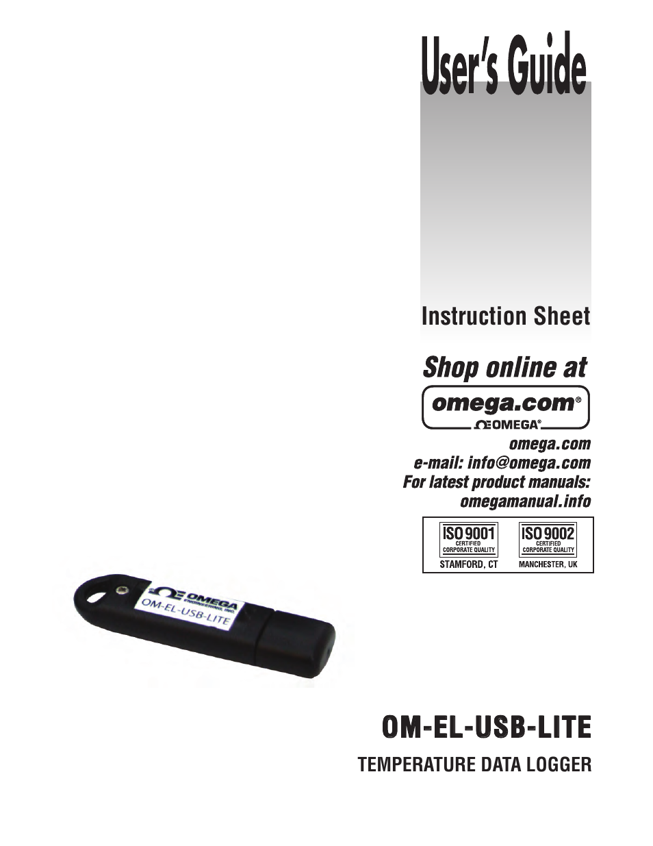 Omega Speaker Systems OM-EL-USB-LITE User Manual | 6 pages