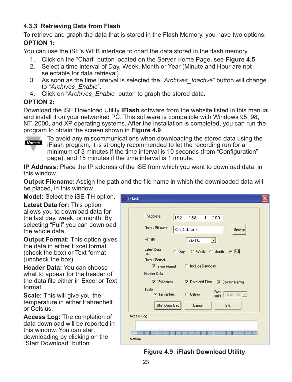 Omega Speaker Systems Dual Thermocouple Over the Internet iSE-TC User Manual | Page 27 / 60