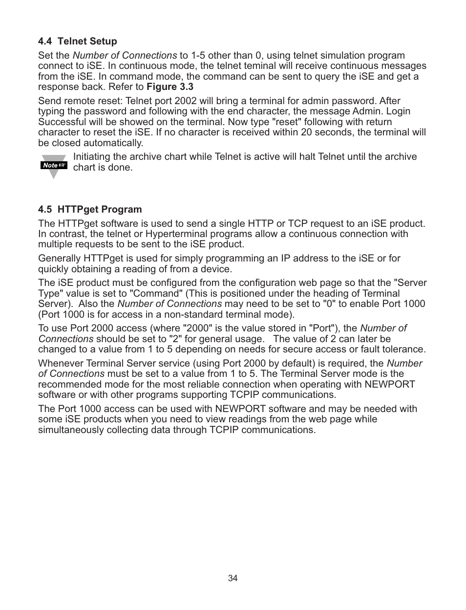 Omega Speaker Systems Dual Thermocouple Over the Internet iSE-TC User Manual | Page 38 / 60