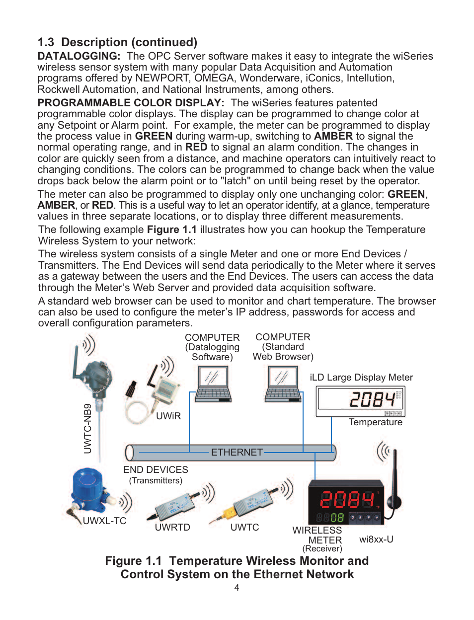 3 description (continued) | Omega WI8XX-U User Manual | Page 10 / 92