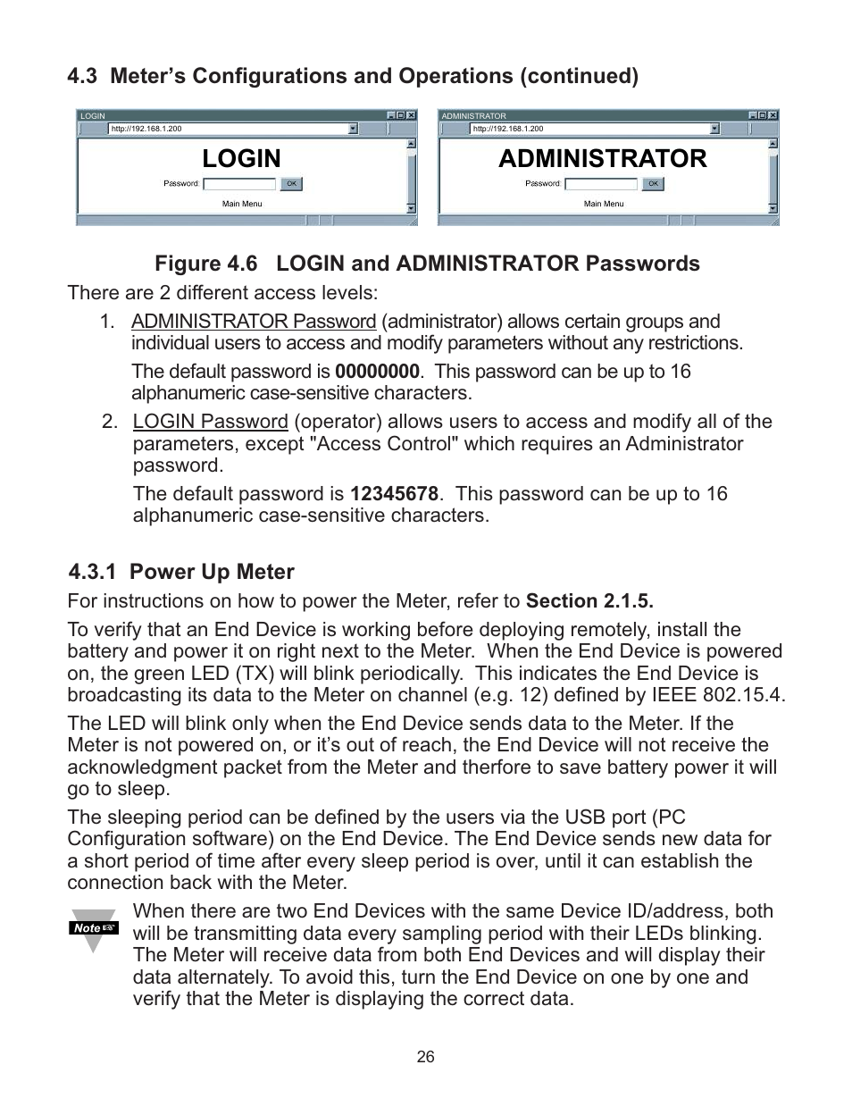 Administrator, Login | Omega WI8XX-U User Manual | Page 32 / 92