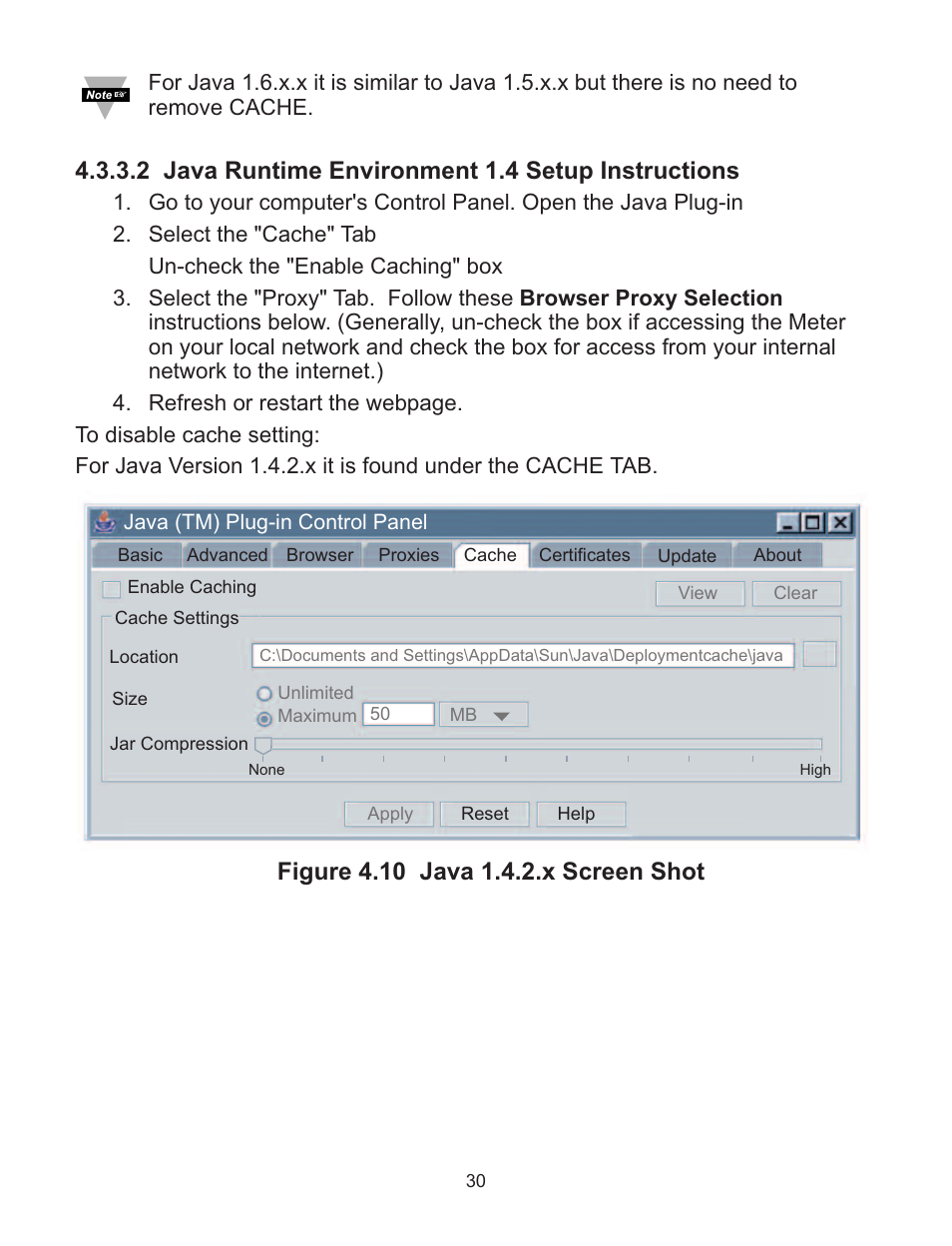 2 java runtime environment 1.4 setup instructions | Omega WI8XX-U User Manual | Page 36 / 92