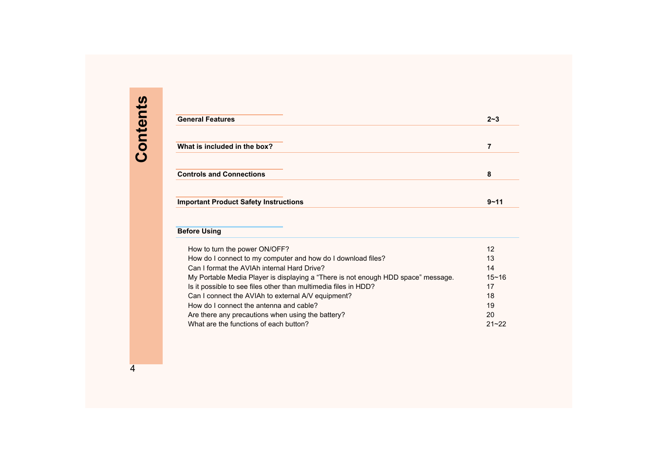 Ovideon AVIAh User Manual | Page 4 / 68