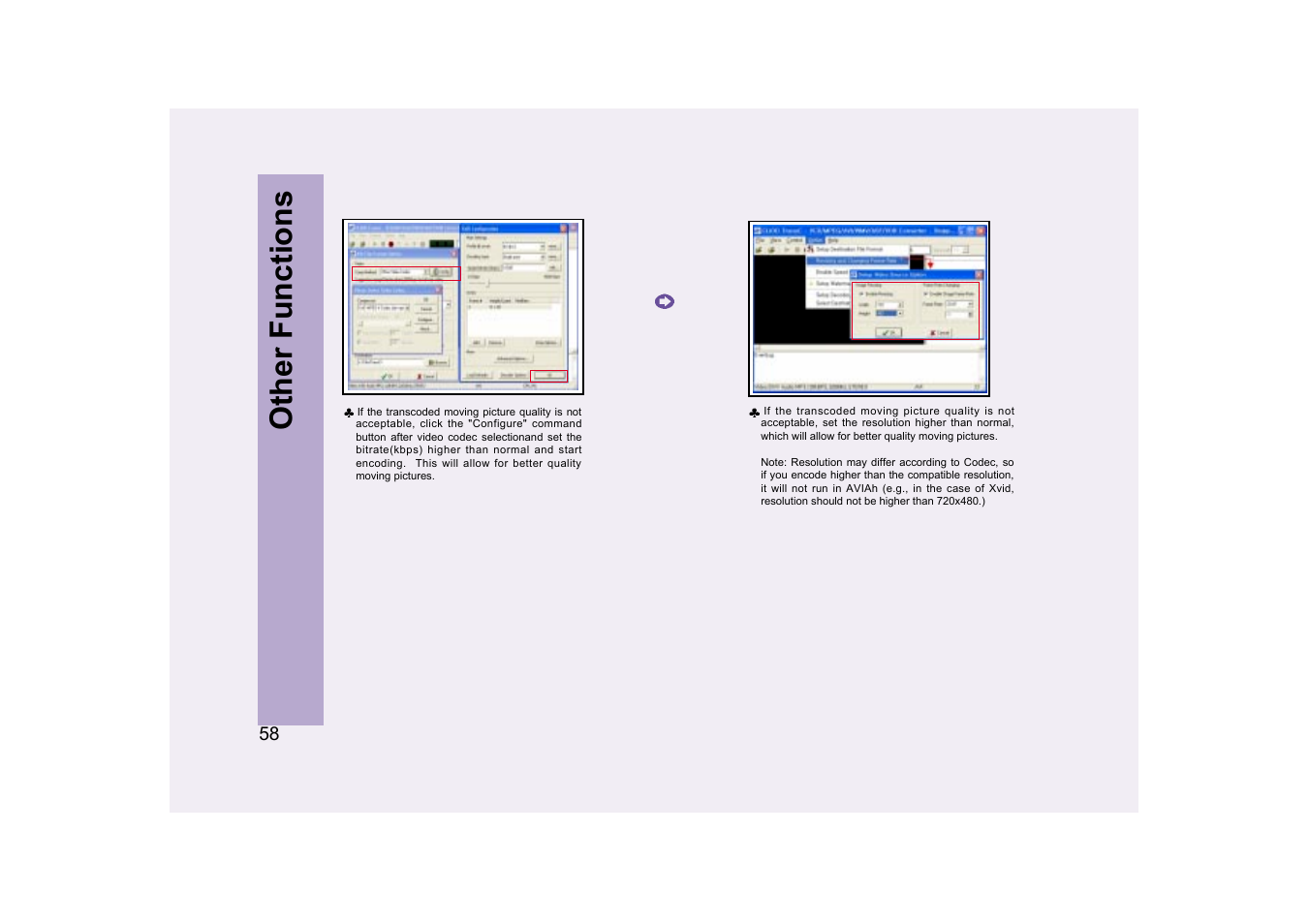 Other functions | Ovideon AVIAh User Manual | Page 58 / 68