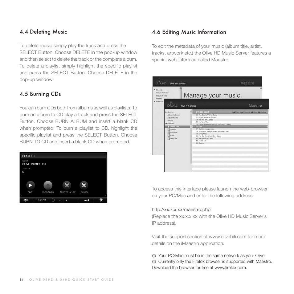 Olive Media Products O3HD User Manual | Page 13 / 103