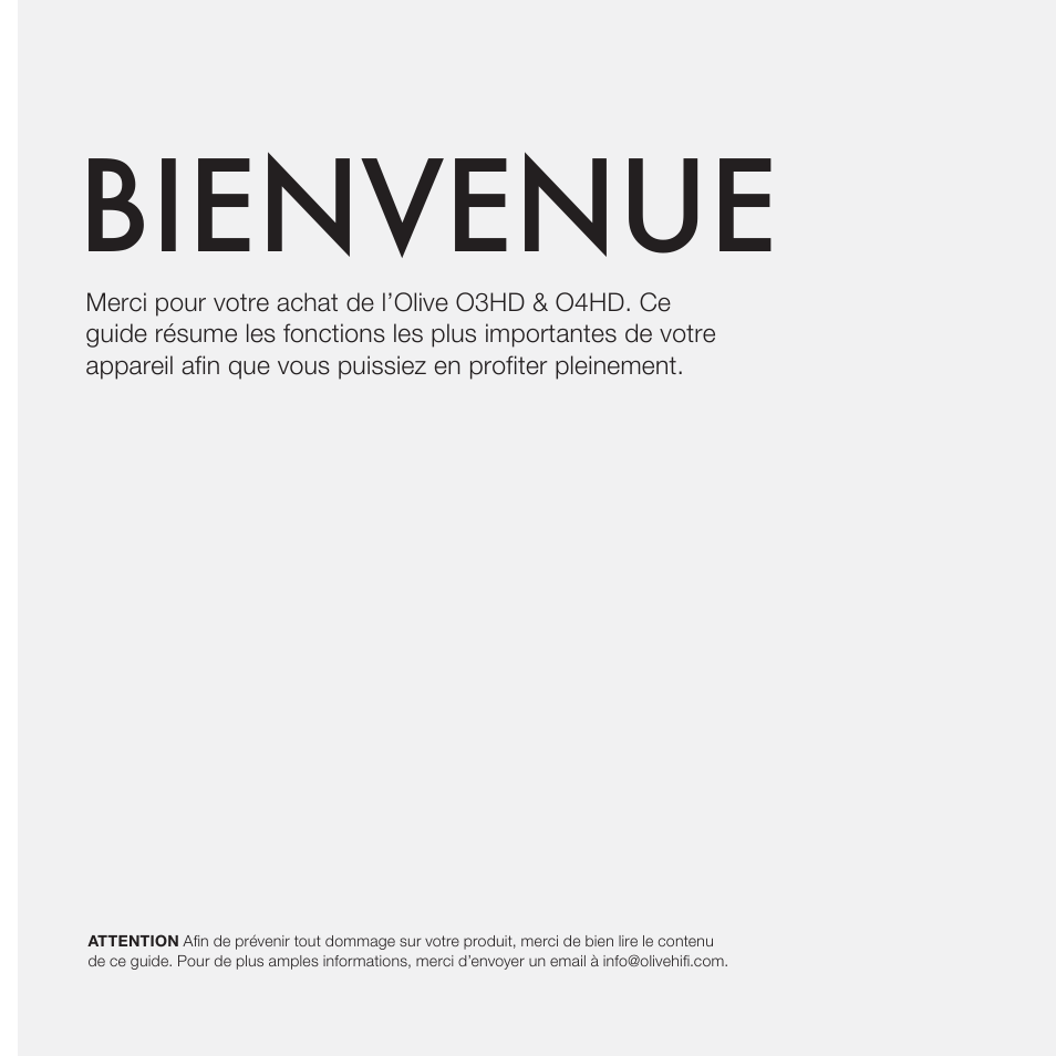 Bienvenue | Olive Media Products O3HD User Manual | Page 32 / 103