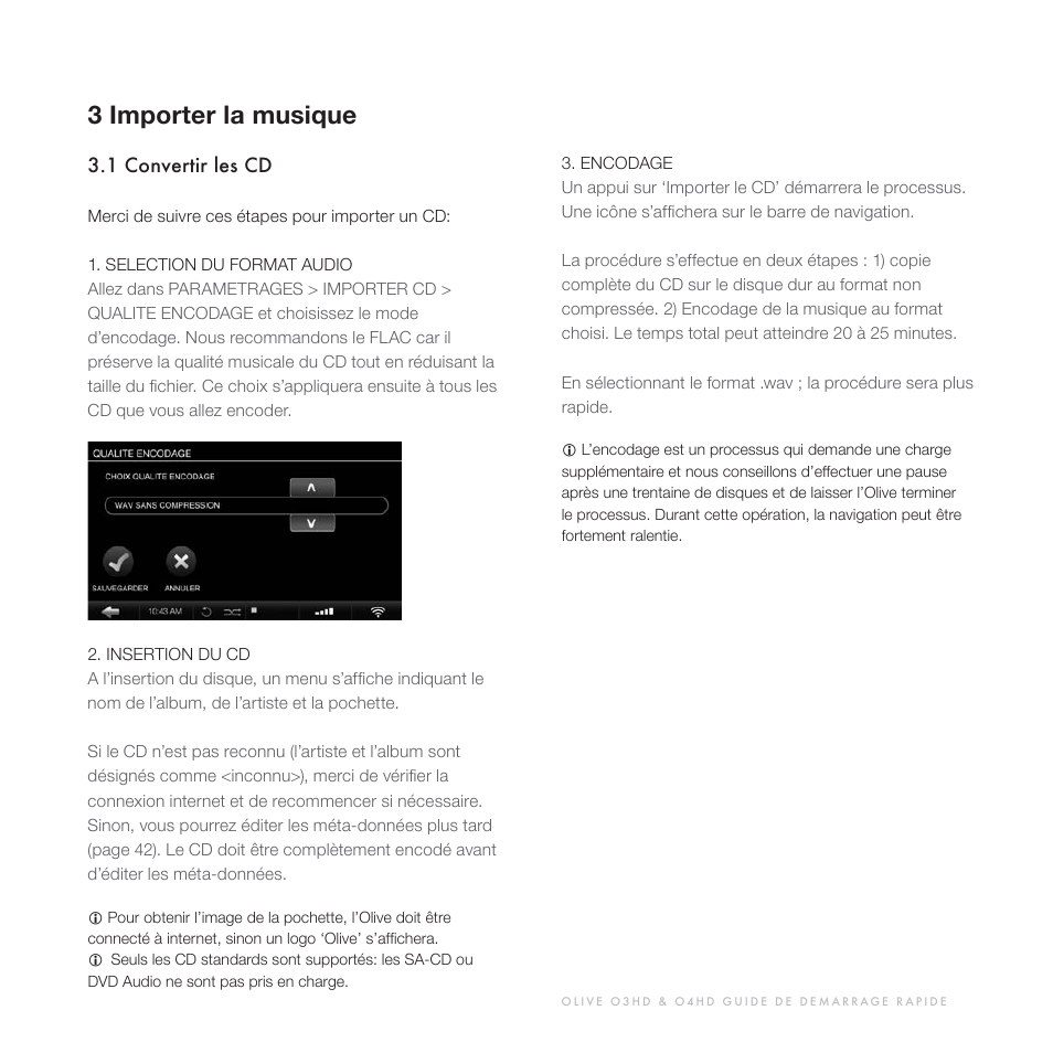 3 importer la musique | Olive Media Products O3HD User Manual | Page 38 / 103