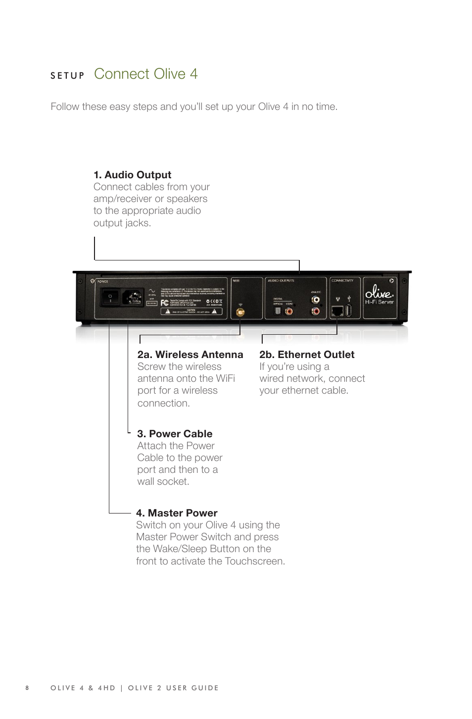 Connect olive 4 | Olive Media Products 4 User Manual | Page 8 / 44