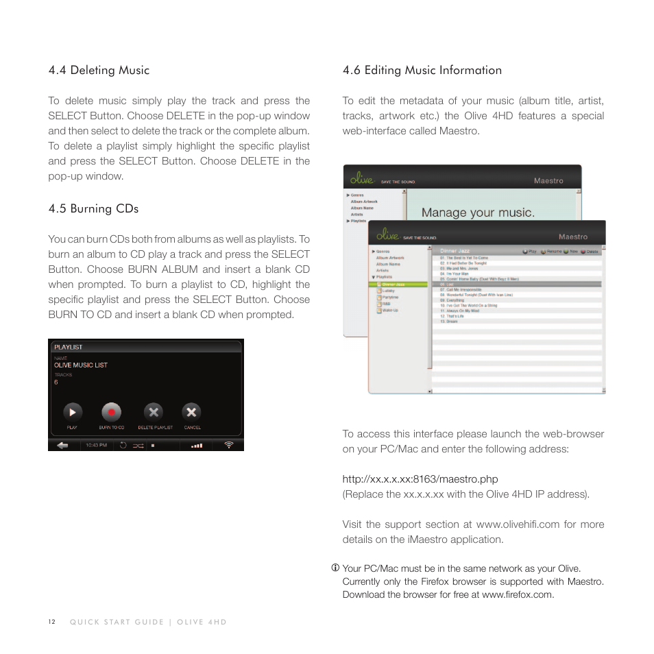 Olive Media Products 4HD User Manual | Page 12 / 19