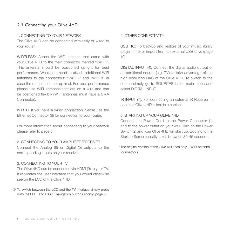 Olive Media Products 4HD User Manual | Page 5 / 19