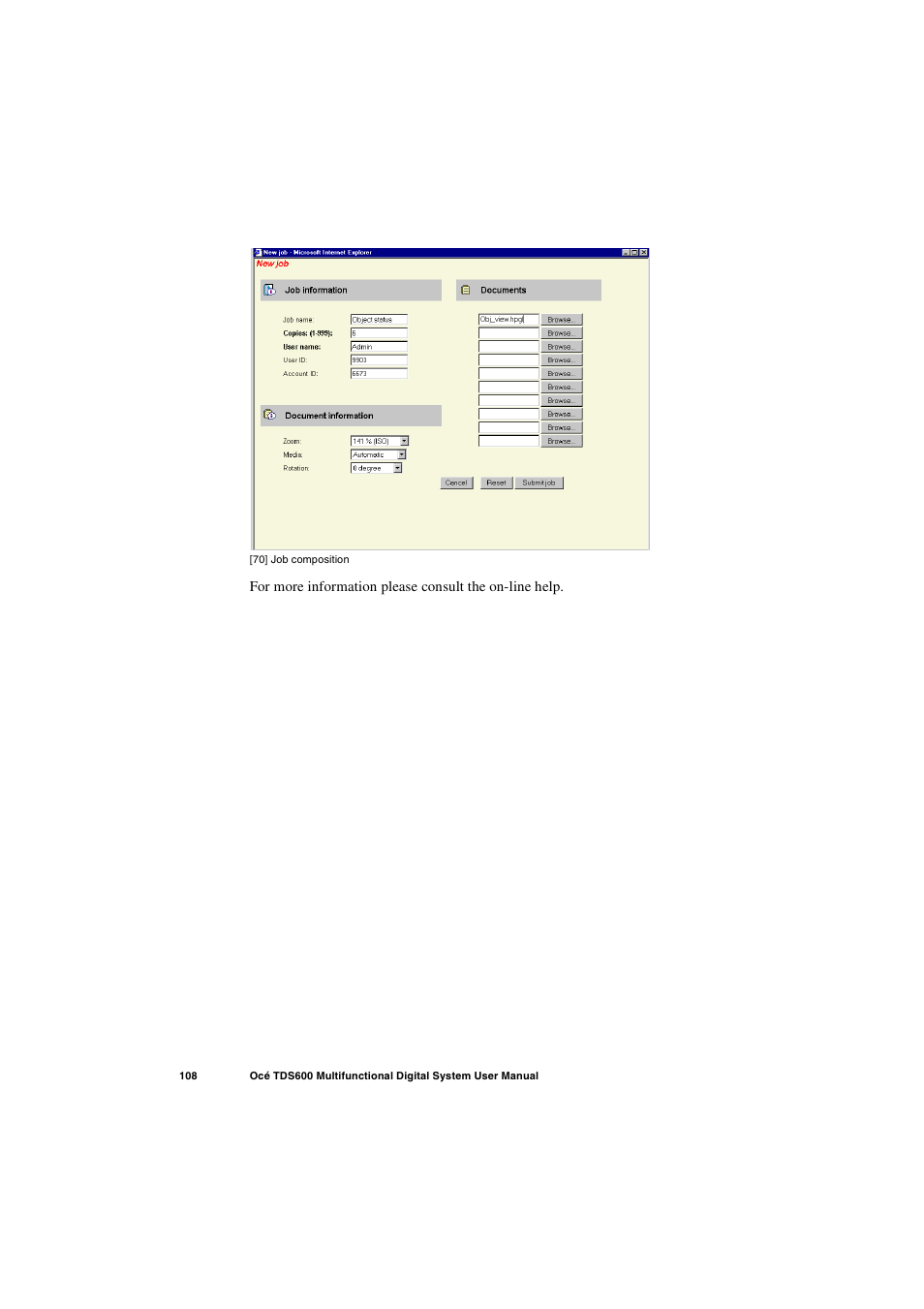 Oce North America TDS600 User Manual | Page 108 / 338