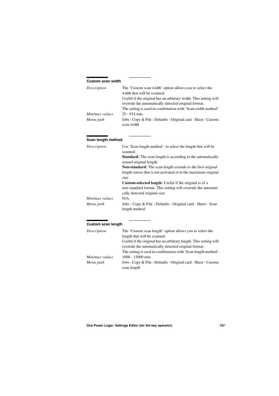 Oce North America TDS600 User Manual | Page 157 / 338