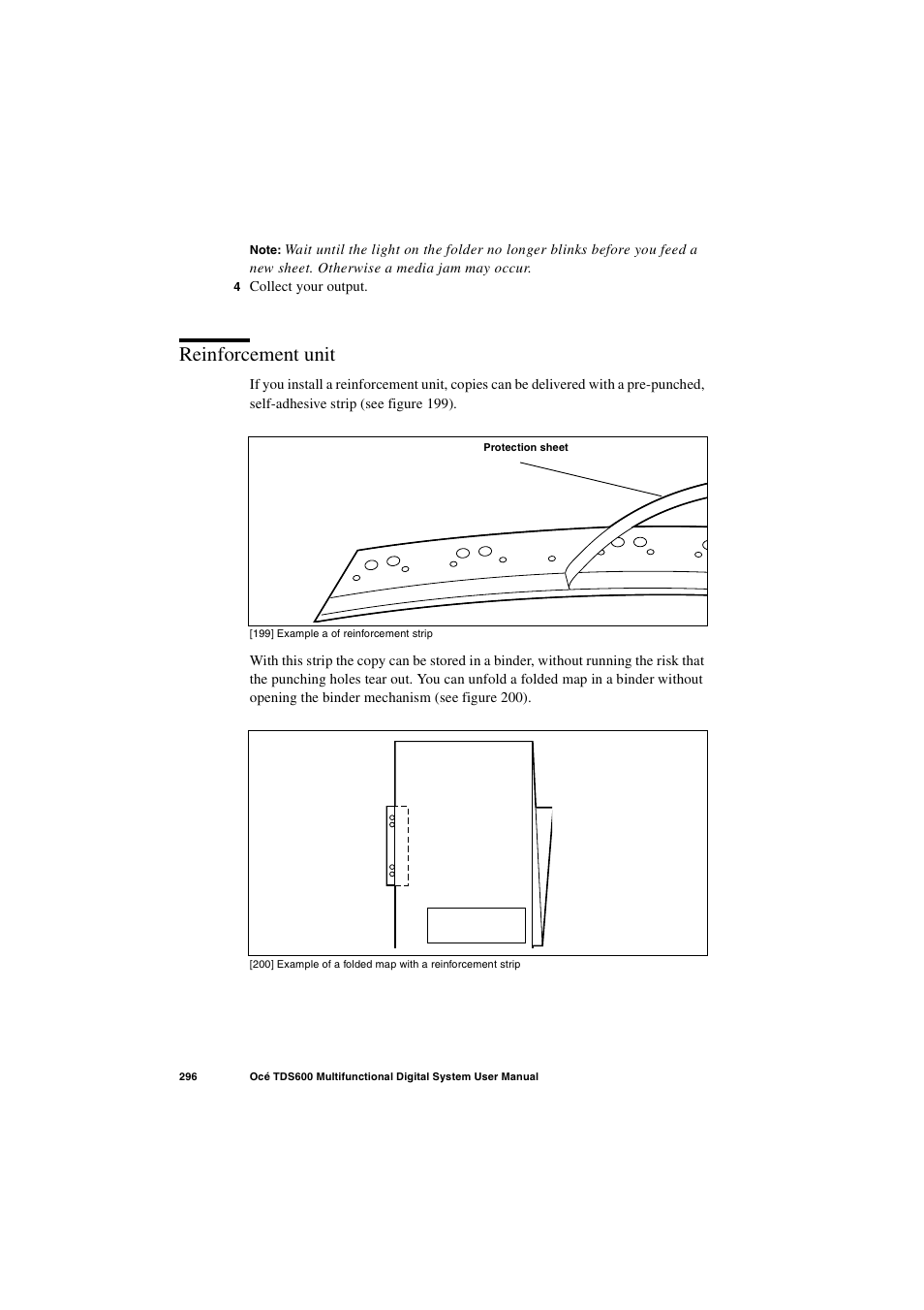 Reinforcement unit, Reinforcement unit 296 | Oce North America TDS600 User Manual | Page 296 / 338