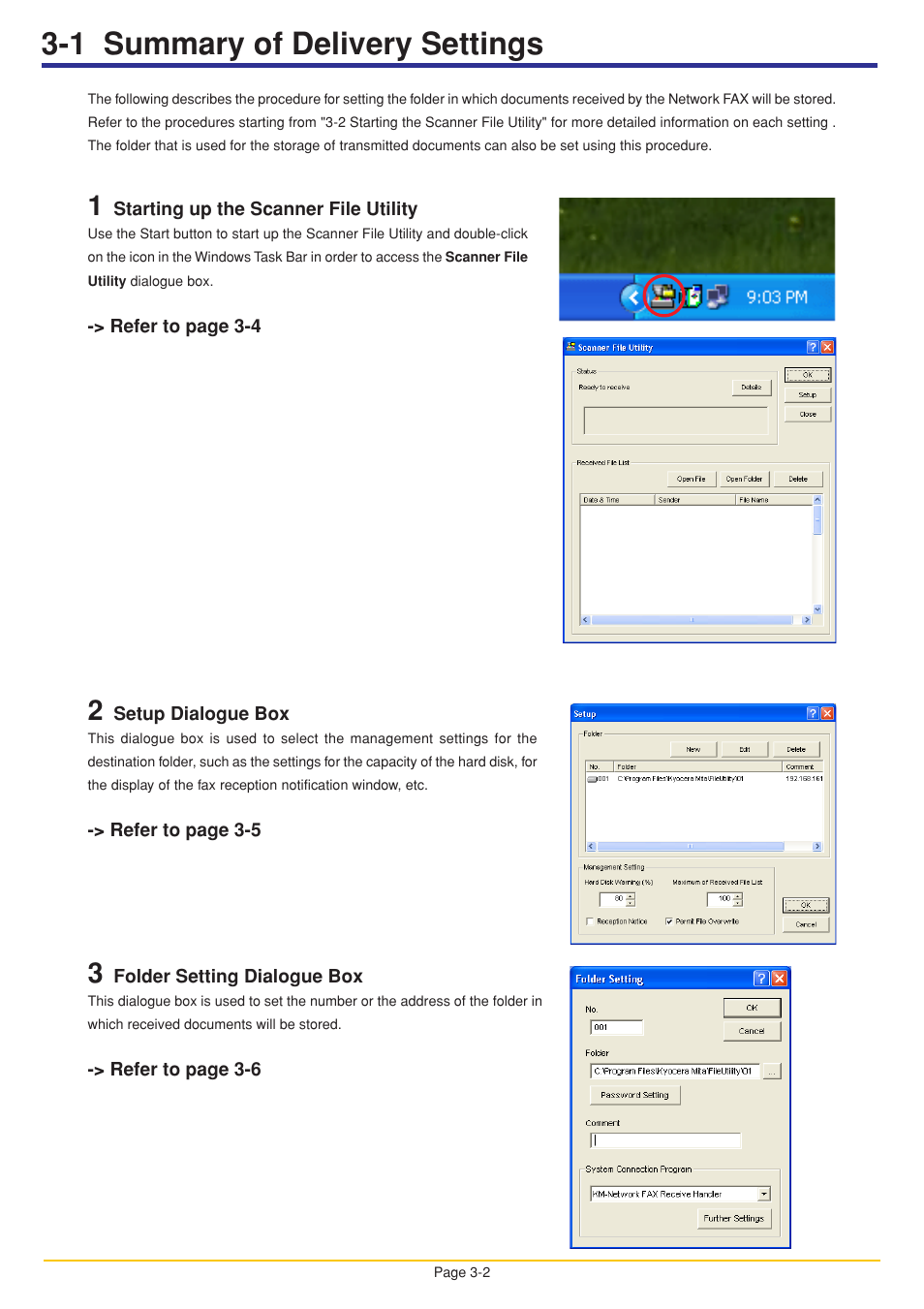 1 summary of delivery settings | Oce North America OP1030 User Manual | Page 36 / 64