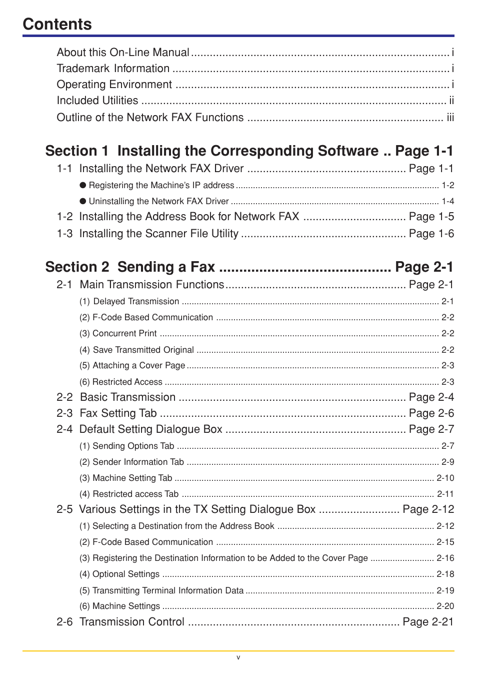 Oce North America OP1030 User Manual | Page 6 / 64