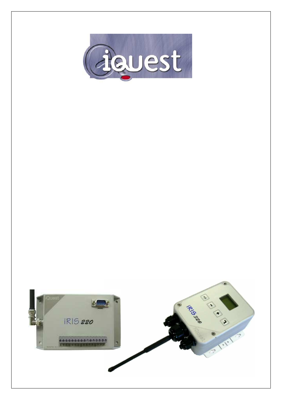 Optiquest iRIS 320 User Manual | 73 pages