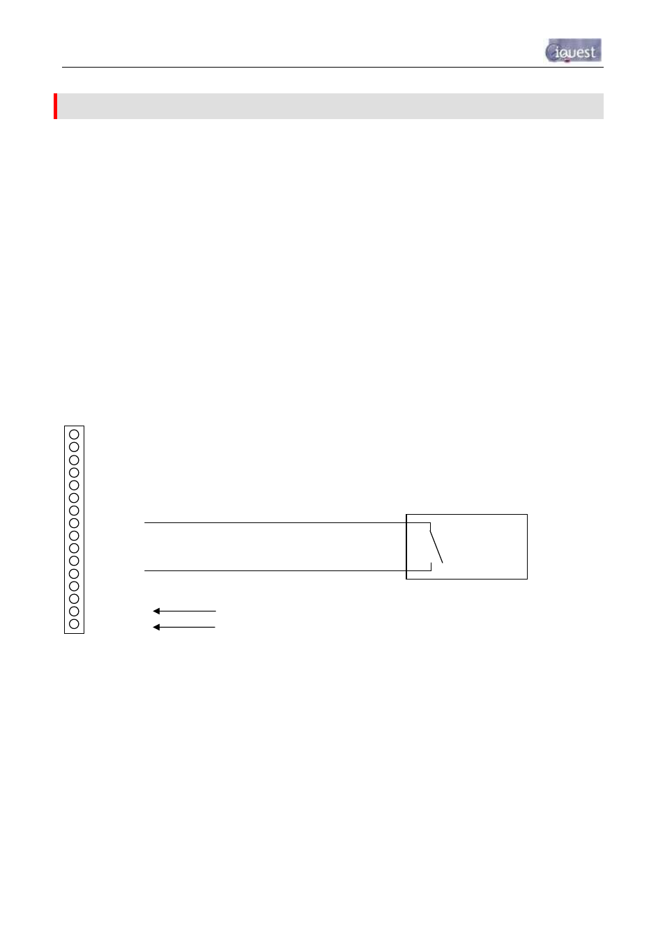 6 sensor connection examples, 1 connecting a flow meter or rain gauge | Optiquest iRIS 320 User Manual | Page 55 / 73